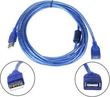 переходник usb c: Кабель blue USB male to female extension cable 0.3m - цена 80 art-1986 — 2