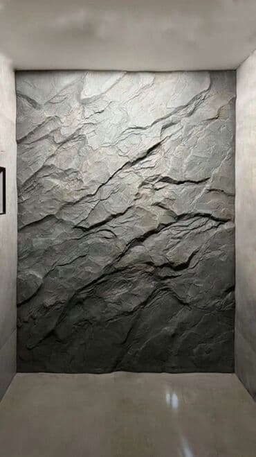 Декор и интерьер: Декоративные 3D‑панели/барельеф «Скала» для акцентных стен - Ручная — 1
