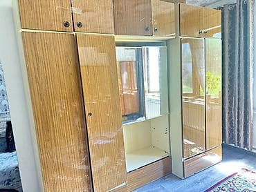 Отургучтар, табуреттер: Дубал шкаф, Дубал шкаф түрү: Модулдуу, Үй, конок бөлмөсү үчүн, Өзгөчөлүктөрү: Телевизор коюучу бөлүк менен — 1