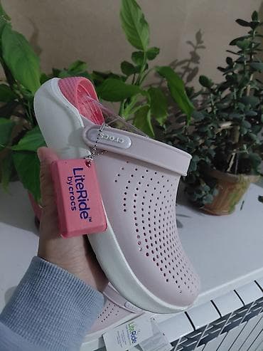 Сабо: Сабо, 37.5, Crocs, Новый, цвет - Розовый — 3