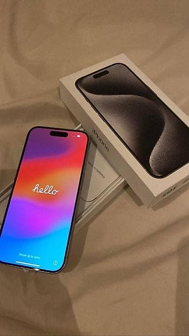 IPhone 15 Pro, Новый, 256 ГБ, Natural Titanium, Коробка, 81 %