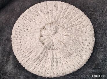 шапка с ушками которые поднимаются купить: Шапка, Беретка, Хлопок, Осень-весна, Вязаная модель — 2