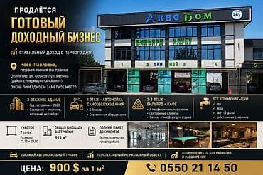 Даяр бизнес: Бизнес сатуу Унаа жуугуч, Төмөнкүлөр менен бирге: Кыймылсыз мүлк — 1