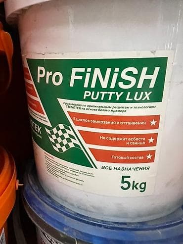 Шпатлевка Pro Finish Putty Lux в ведре весом 5 кг. Готовый к