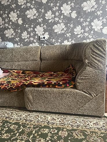 мебель угловые диваны: Продаю б/ у мебели: Угловой диван и одинарный диваны 2 штуки — 1