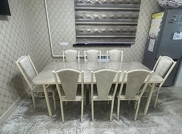 coffee table: Кухонный стол и стул, цвет - Бежевый — 2