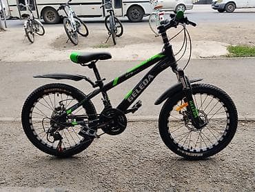 mini led: Горный скоростной велосипед GELEDA MTB Series в черно-зеленом цвете — 1