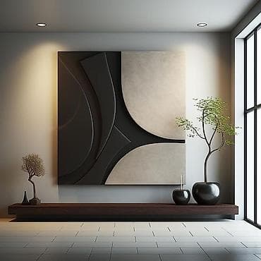 Настенное 3D-панно в современном стиле - Тип: декоративные рельефные