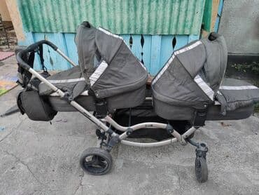 машины на пульте: Коляска, цвет - Черный, Б/у — 8