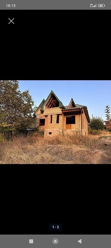 аренда дома для мероприятия: Участок 5 соток.Уйдун размери 12×10 Подвал 12×5. Биринчи этажда холл — 1