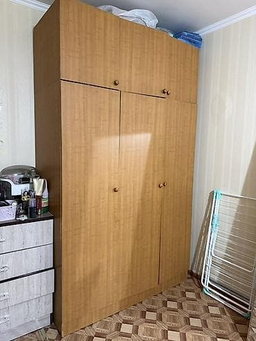 3 3: Шифоньер, шкаф для одежды, Прямой, ЛДСП — 2
