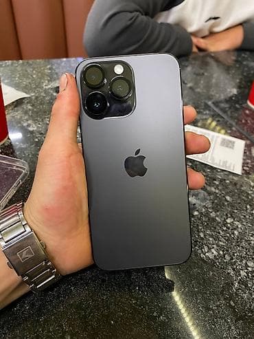 iphone 15й про: IPhone 14 Pro Max, Б/у, 128 ГБ, Black Titanium, 84 % — 2