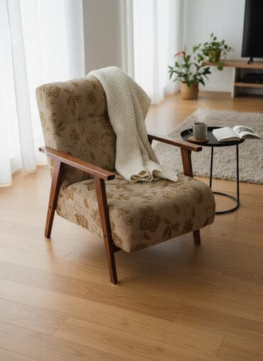 реставрация кожаного кресла: Мебельный комплект и сундук. 1) Кресло с подлокотниками: - Каркас из — 1