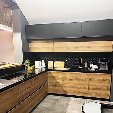 Стол жана отургуч комплекттери: Буйрутма эмеректер, Уктоочу бөлмө, Ашкана гарнитурасы, Шкаф, Керебет — 5