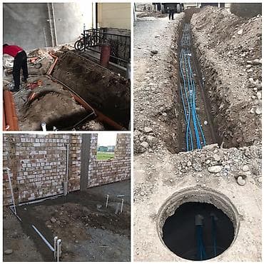 Канализация иштери | Канализация казуу, Канализация түтүктөрүн орнотуу, Септиктерди жана тазалоочу курулмаларды орнотуу 6 жылдан ашык тажрыйба