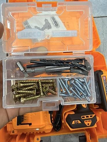 без двиготеля: Аккумуляторная бесщёточная дрель-шуруповёрт INGCO CDLI205062 в кейсе — 7