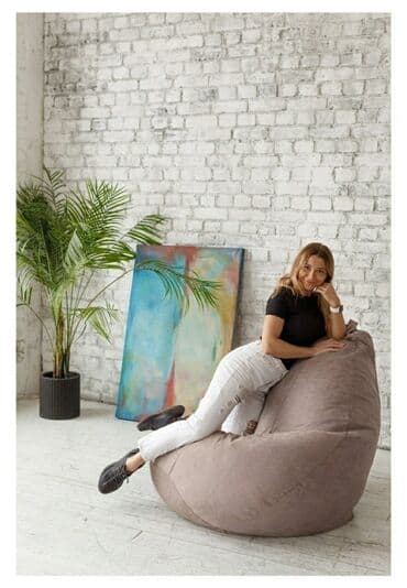 кресло мешок бишкек: Бинбэг, Новый, Бесплатная доставка, Самовывоз, цвет - Бежевый — 4