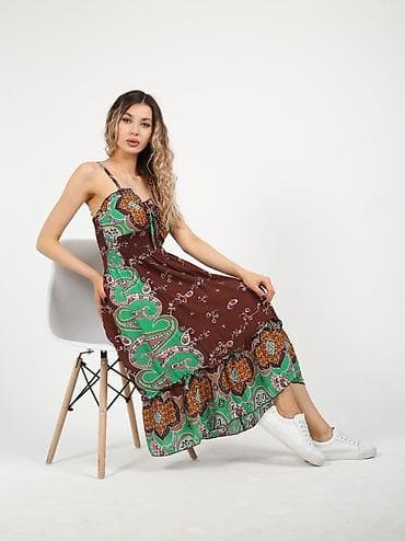 Кофты, свитеры: Сарафаны размер стандартный (42-48) ткань штапель производство Инди — 5