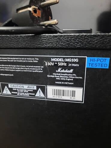усилитель для электрогитары: Marshall MG10G, 2канала(Distortion/Clean), отличное плотное, фирменное — 2