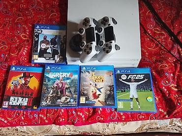 red: Игровой комплект PlayStation 4 Slim (белая) Состав: - Консоль Sony — 3