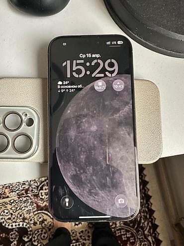 glorious model o: IPhone 16 Pro, Б/у, 256 ГБ, Desert Titanium, Защитное стекло, Чехол, Коробка, 90 % — 1