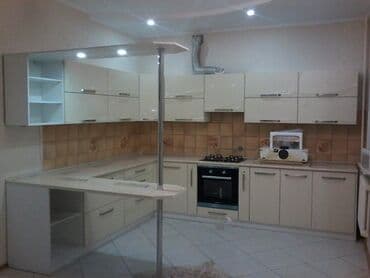 мебель для кухни фото и цены: Кухонный гарнитур, Новый, цвет - Белый, МДФ, Бесплатная доставка — 10