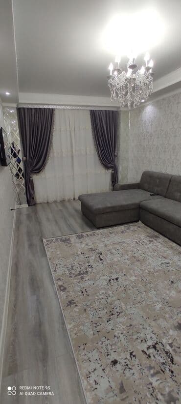 квартира на ночь в бишкеке: 2 комнаты, Душевая кабина, Постельное белье, Кондиционер — 9