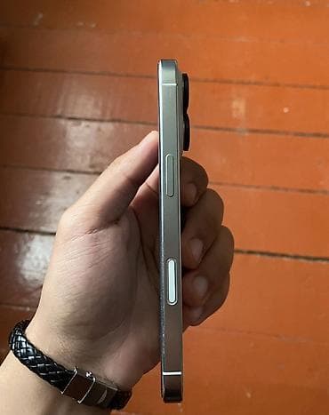халадилник сатылат: IPhone 16 Pro, Колдонулган, 128 ГБ, Күмүш, Каптама, 91 % — 4