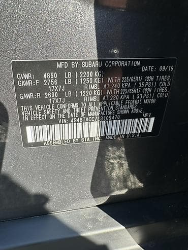 legacy b5: Subaru Outback: 2019 г., 2.5 л, Автомат, Бензин, Универсал — 8