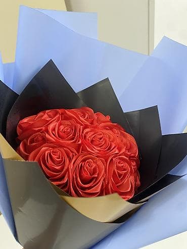 букет из ленточек: Букет из атласных роз 🌹 Не завянет, не потеряет форму и будет — 2