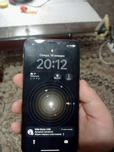 iphone xs ош: IPhone Xs, Колдонулган, 256 ГБ, Алтын, Заряддоочу түзүлүш, Каптама, Кабель, 78 % — 2