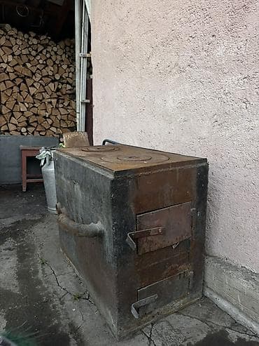 буржуйка печь: Дровяная печь-варочная (буржуйка) из толстостенной стали - Тип — 4