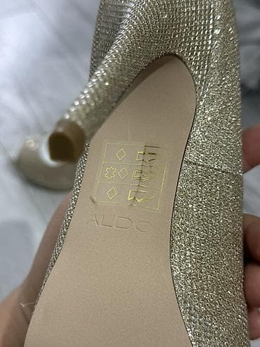 mango 37: Туфли, 36, 37, Aldo, Новый, цвет - Золотой — 4
