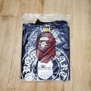 nike tech: Футболка A Bathing Ape (BAPE) с принтом Chrome Hearts - Модель — 1
