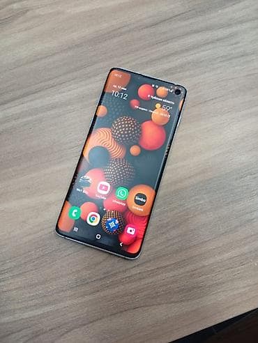 s9 fe: Samsung Galaxy S10, Б/у, 128 ГБ, цвет - Голубой, 1 SIM — 2