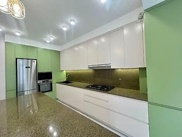 Квартиры: 3 комнаты, 105 м², Асанбай мкр Элитка, 9 этаж, Дизайнерский ремонт — 3