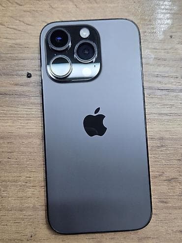 IPhone (14 Pro, цвет «черный титан») Полностью родной. Акб 86%родной