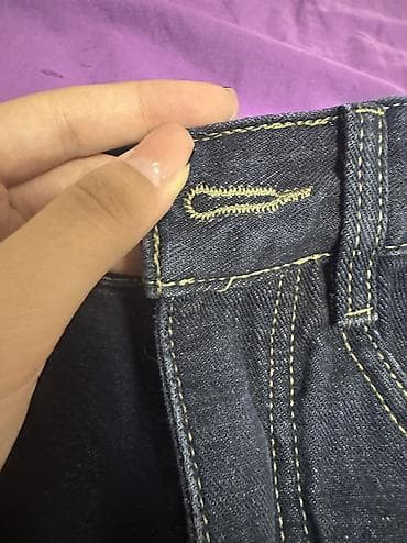 яой джинсы: Джинсы, Бэгги, Китай, Низкая талия, S — 2