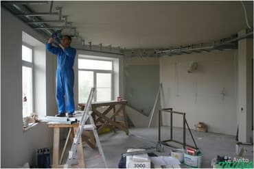 Перегородки на заказ: Строительство с нуля под ключ, кладка штукатурка стяжка шпатлёвка — 1