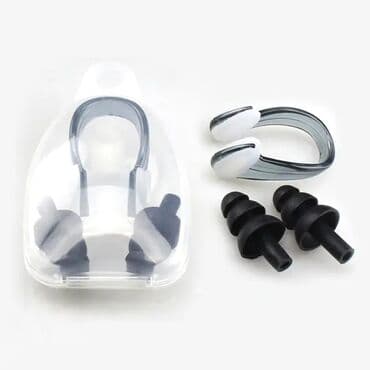 беруша: Набор для плавания и тренировок в бассейне беруши и зажим для носа — 1