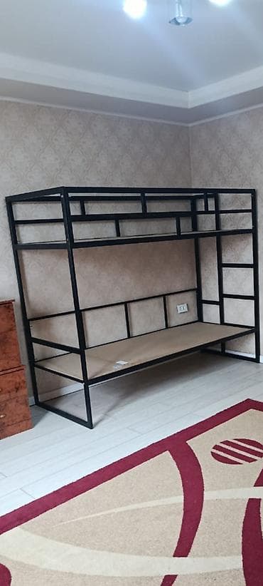used bed: Двухъярусная металлическая кровать 2шт. - Прочная сварная рама из — 1