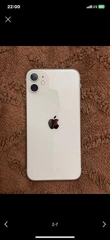 16 iphone: IPhone 11, Б/у, 128 ГБ, Белый, Чехол, 74 % — 5