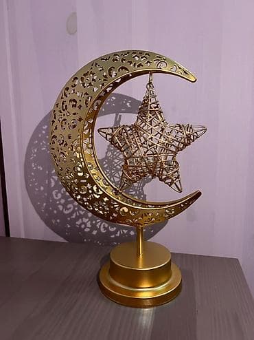 study lamp: Настольные декоративные светильники - Формы: полумесяц, сердце; — 4