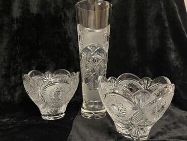 куплю посуды: Хрустальные вазы, салаьники, фрутовницы. Классика чешского хрусталя! — 16