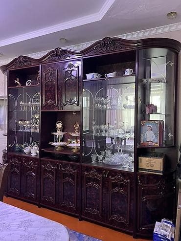 цветы цены бишкек: Классическая стенка-витрина для гостиной из массива/МДФ с богатой — 5