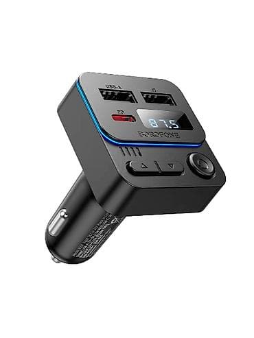 Хозтовары: Автомобильный Bluetooth FM‑модулятор BOROFONE BC60 Hero 35W (1A1C) - — 3