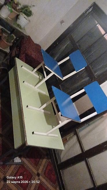 часы из эпоксидной смолы: Комплект парты и стула — 2