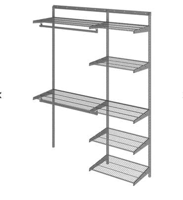 шкаф польский: Гардеробная система ПРАКТИК Home Optima G150 графит — универсальная — 2