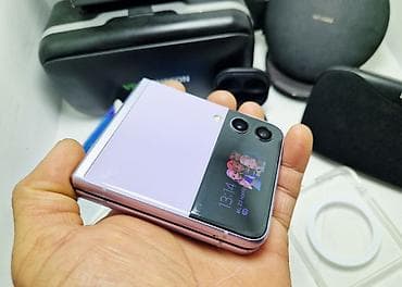 galaxy z flip: Samsung Galaxy Z Flip 3, Б/у, 512 ГБ, цвет - Фиолетовый, 1 SIM, eSIM, 2 SIM — 7