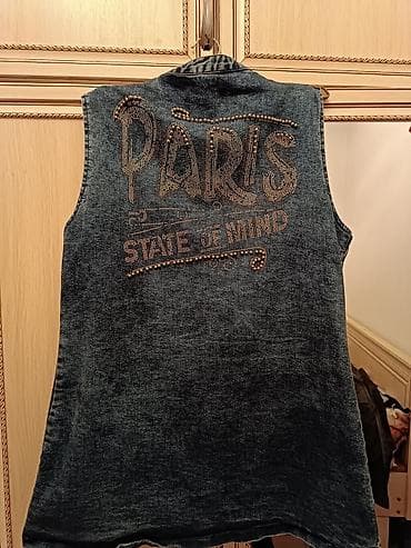 рестоврация одежды: Джинсовая желетка носили очень мало, размер 48-50смотриться классно в — 2